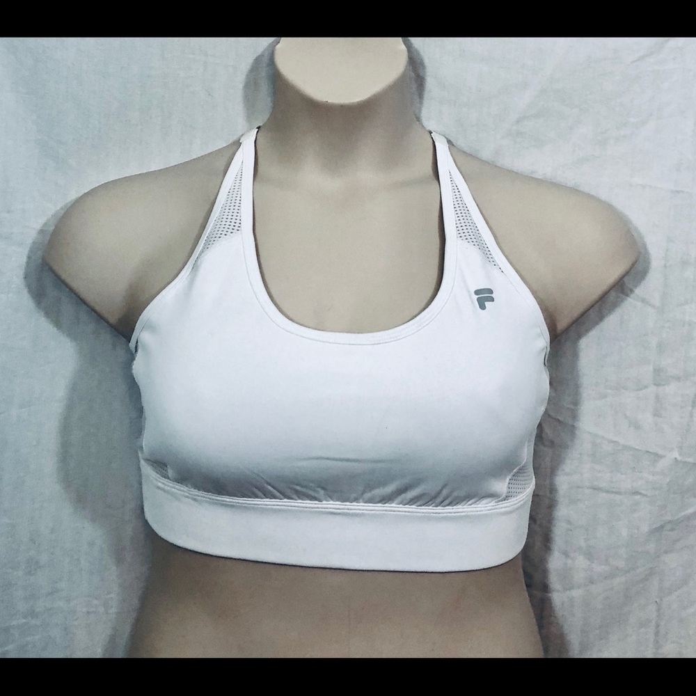 NWOT Fila White Padded Sports Bra